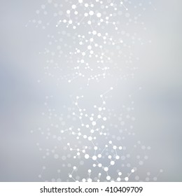 Structure molecule of DNA and neurons. Abstract background. Medicine, science and technology. Vector illustration for your design.