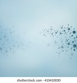 Structure molecule of DNA and neurons. Abstract background. Medicine, science and technology. Vector illustration for your design.
