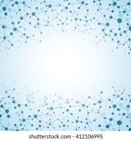 Structure molecule of DNA and neurons. Abstract background. Medicine, science and technology. Vector illustration for your design.