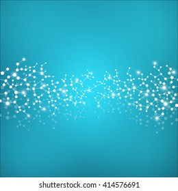 Structure molecule of DNA and neurons. Abstract background. Medicine, science and technology. Vector illustration for your design.