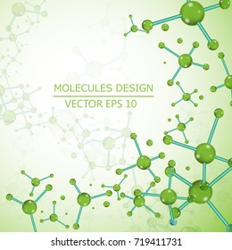 Structure molecule of DNA and neurons. Genetic and chemical compounds. Medicine, science and technology concept. Vector illustration.