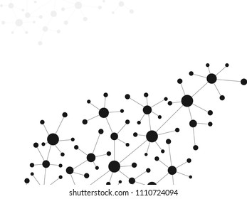 structure molecule DNA,atom background.science technology vector 