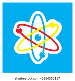 structure of molecule. Molecule icon vector illustration 