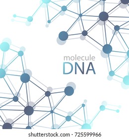 Structure of molecules. Abstract background dna
