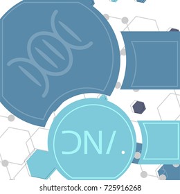 Structure of molecules. Abstract background dna
