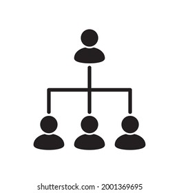 Structure Organization Icon Design Vector Template Sign And Symbol Flat Style