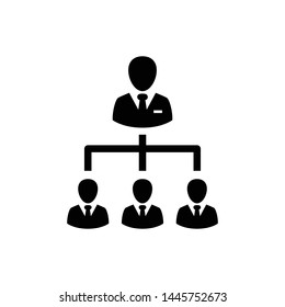 Structure, organization, leader, hierarchy Icon