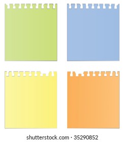 Structure of  paper. Vector illustration
