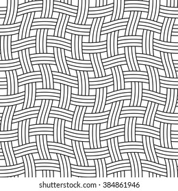 Structure seamless fabric, interwoven threads of wavy, stylish vector background.