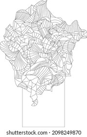 estructura y forma del tejido subacuático en forma de hongo