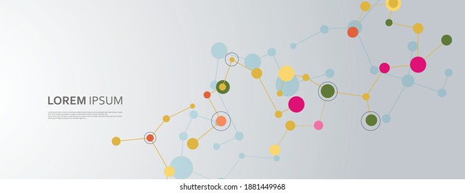 Structure sign creative. Chemistry medical link report. Vector business concept abstract background. Modern design network