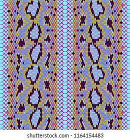 structure Snake skin seamless vector pattern for girls, boys, clothes. . Reptile seamless texture. Animal print. Funny wallpaper for textile and fabric. Fashion style. Colorful bright