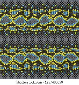 structure Snake skin seamless vector pattern for girls, boys, clothes. . Reptile seamless texture. Animal print. Funny wallpaper for textile and fabric. Fashion style. Colorful bright