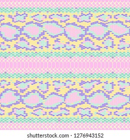 structure Snake skin seamless vector pattern for girls, boys, clothes. . Reptile seamless texture. Animal print. Funny wallpaper for textile and fabric. Fashion style. Colorful bright
