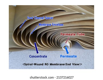 Structure Of Spiral RO Membrane For Seawater Desalination