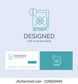 structure, standard, infrastructure, information, alert Business Logo Line Icon Symbol for your business. Turquoise Business Cards with Brand logo template