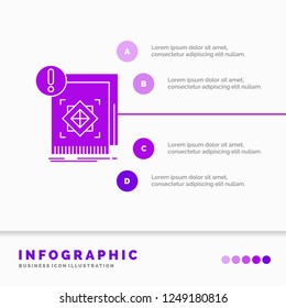 structure, standard, infrastructure, information, alert Infographics Template for Website and Presentation. GLyph Purple icon infographic style vector illustration.