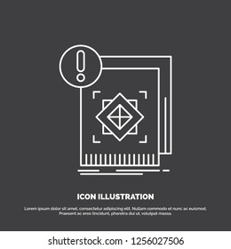 structure, standard, infrastructure, information, alert Icon. Line vector symbol for UI and UX, website or mobile application
