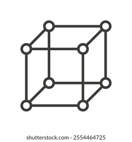 Structure thin liner icon vector.