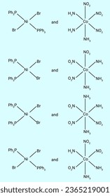 structure of trans and meridonial