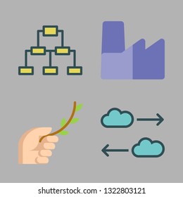 structure vector icon set