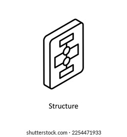 Structure Vector Isometric Outline icon for your digital or print projects.