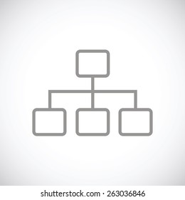 Structure web black icon on a white background. Vector symbol