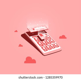 The structure of the web site. Adaptive design. Online store in the tablet. Vector illustration