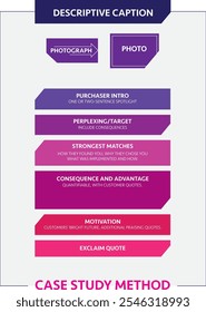 Structured Case Study Infographic template