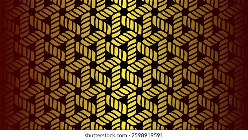 A structured geometric pattern in gold over a dark brown background. This elegant and classic design is perfect for luxury-themed designs or formal backgrounds.