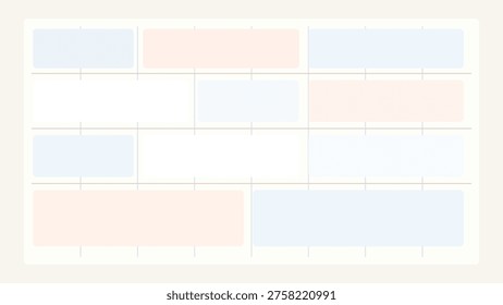 Structured grid system UI background with balanced columns, modular sections, and clean horizontal rhythm for modern interface layouts and screens web