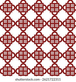 Estruturado Harmony Red Têxtil padrão sem emenda Design