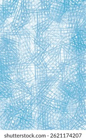 Structured hatch blue crisscross lines background vector