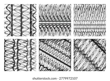 Structured pillar graphics, rhythmic pulse wave texture, architectural line composition.