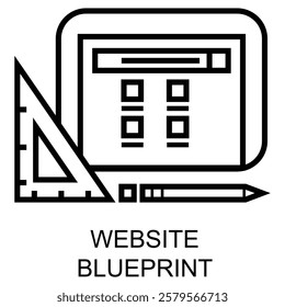 A structured plan outlining the framework and functionality of a website before development.