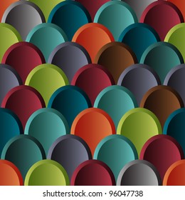 Structured seamless pattern of abstract waves in japanese style