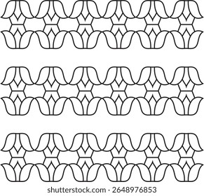 Um padrão contínuo estruturado composto de formas geométricas repetidas, como círculos, triângulos e hexágonos. Limpo, equilibrado e perfeito para produtos tecnológicos, embalagem e design editorial.

