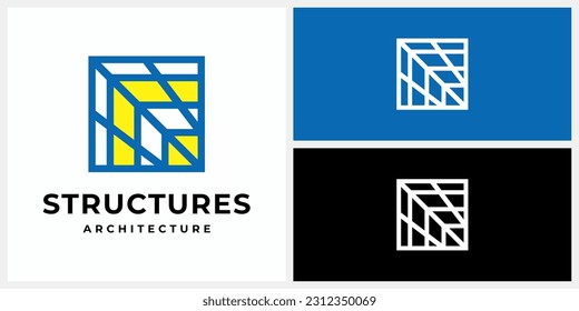 Structures Architecture Logo Design Icon Symbol Vector EPS 10.