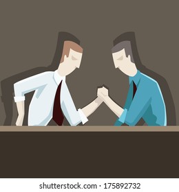 Struggle between blue and white collar workers