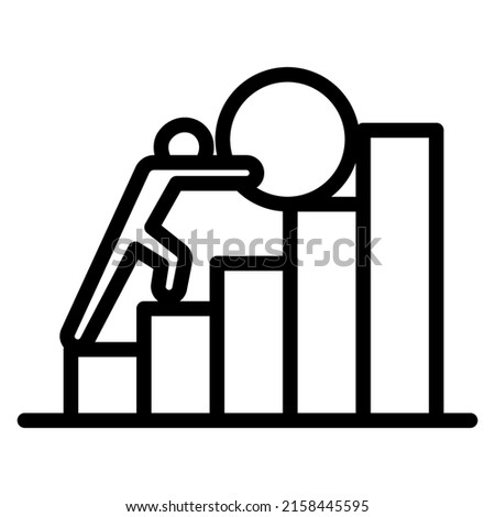 Struggle icon design, vector illustration, best used for presentations