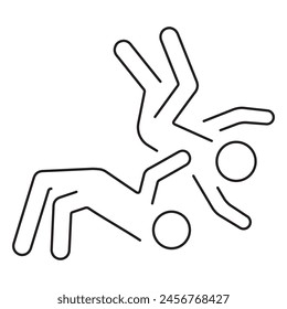 struggle icon isolated on white background, vector illustration.