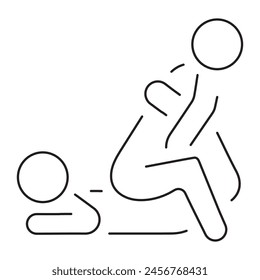 struggle icon isolated on white background, vector illustration.