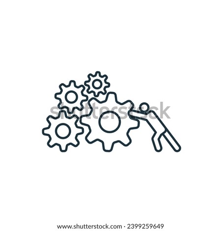 Struggle icon. Monochrome simple sign from challenges collection. Struggle icon for logo, templates, web design and infographics.