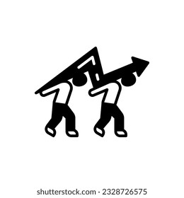 Struggle icon in vector. Illustration