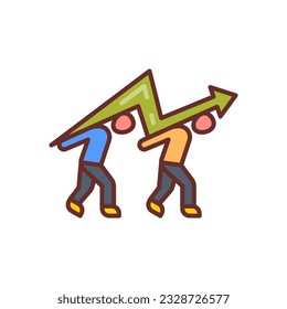 Kampfsymbol in Vektorgrafik. Illustration