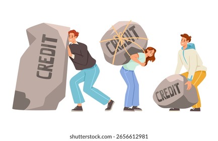 Struggling with Credit Effectively Visualizing Your Financial Burdens and Challenges Ahead