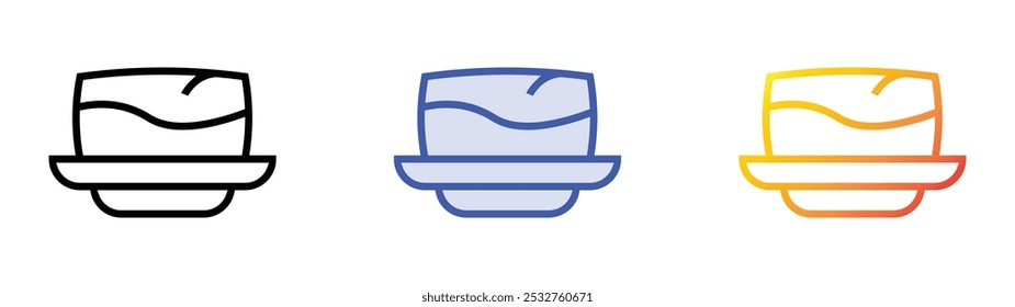 strukli icon. Linear, Blue Fill and Gradient Style Design Isolated On White Background