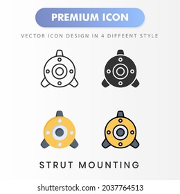 strut mounting icon for your website design, logo, app, UI. Vector graphics illustration and editable stroke.