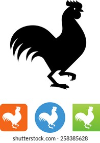 Strutting Rooster Icon Stock Vector (Royalty Free) 258385628 | Shutterstock