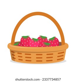 strwberry in the basket with good quality and good design